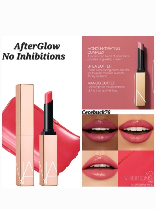 NARS Other - 🌺NARS No Inhibitions Afterglow Sensual Shine Lipstick Raspberry Pink